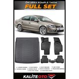 Volkswagen Passat B7 Bagaj Havuzu+4.5d Havuzlu Paspas Seti 2012 Model - Siyah