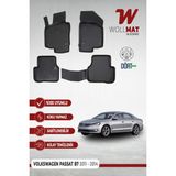 Volkswagen Passat B7 Paspas 2011 2014 Arası 3D Havuzlu Paspas Seti - Siyah