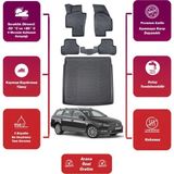 Volkswagen Passat B7 Stw 2014 Model Bagaj Havuzu+4d Araca Özel Havuzlu Paspas Takımıı Maxii - Siyah