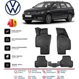 Volkswagen Passat B7 Variant 2011-2014 4.5d Premium Havuzlu Siyah Paspas Takımı Kokusuz