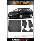 Volkswagen Passat B7 Variant Bagaj Havuzu+4.5d Havuzlu Paspas Seti 2014 Model - Siyah