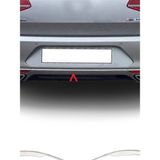 Volkswagen Passat B8 2014-2019 Krom Arka Tampon Çıtası 3 Parça Paslanmaz Çelik - 315 Gri