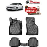 Volkswagen Passat B8 2015-2023 Havuzlu Paspas - Siyah
