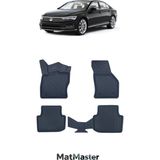 Volkswagen Passat B8 2022 Model 5d Ekstra Havuzlu Paspas - Siyah