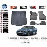 Volkswagen Passat B8 2023 Model 3D Bagaj Havuzu+4d Havuzlu Paspas Seti - Siyah