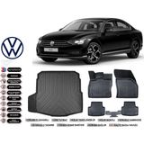 Volkswagen Passat B8 Impression 2016 Model Bagaj Havuzu Araca Özel Siyah Extra Havuzlu Paspas Takımı