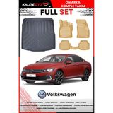 Volkswagen Passat B8 Sedan 2015 Model 4d Bagaj ve Pro Serisi Havuzlu Bej Paspas Takımı - Siyah