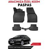 Volkswagen Passat B8 Sedan 2017 Model Araca Özel Havuzlu Paspas Takım - Siyah