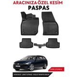 Volkswagen Passat B8 Variant 2018 Model Araca Özel Havuzlu Paspas Takım - Siyah