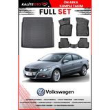Volkswagen Passat cc 2010 Model 4d Bagaj ve Pro Serisi Havuzlu Paspas Takımı - Siyah