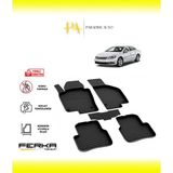 Volkswagen Passat cc 2011-2016 4d Havuzlu Paspas - Siyah