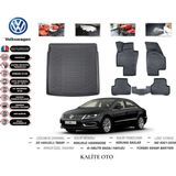 Volkswagen Passat cc 2011 Model 3D Bagaj Havuzu+4d Havuzlu Paspas Setii - Siyah