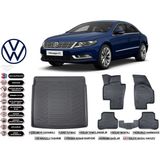 Volkswagen Passat cc 2012 Model Bagaj Havuzu Araca Özel Siyah Extra Havuzlu Paspas Takımı
