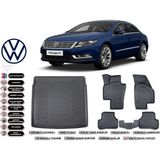 Volkswagen Passat cc 2013 Model Bagaj Havuzu Araca Özel Siyah Ekstra Havuzlu Paspas Takımı