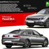 Volkswagen Passat Uyumlu B8.5 İmpression Krom Aksesuar Seti 33 Parça S Dizayn A+Kalite