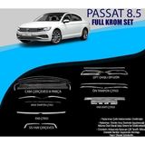 Volkswagen Passat Uyumlu B8.5 Krom Set (Cam Çerçeve.-Yan Kapı Çıt.-Difüzör Çıta-Ön Tampon Çıta.-Arka Tampon Çıt.-Far Çıt