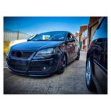 Volkswagen Polo 04-09 Uyumlu Ön Tampon Eki Cupra Lip Mat Siyah Body Kit