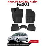 Volkswagen Polo 2004 Model Araca Özel Havuzlu Paspas Takım - Siyah