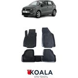 Volkswagen Polo 2010-2017 Koala Havuzlu Paspas - Siyah