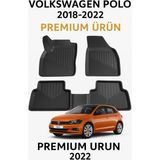 Volkswagen Polo 2017-2022 Uyumlu 3D Havuzlu Oto Paspas Premium - Siyah