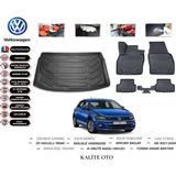 Volkswagen Polo 2020 Model Bagaj Havuzu+4d Havuzlu Paspas Seti - Siyah