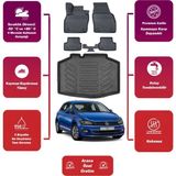 Volkswagen Polo 2020 Model Trendline Bagaj Havuzu+4d Araca Özel Havuzlu Paspas Takımıı Maxii - Siyah