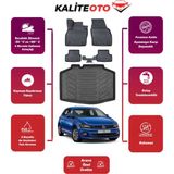 Volkswagen Polo 2021 Model Trendline Bagaj Havuzu+4d Araca Özel Havuzlu Paspas Takımıı Prqx - Siyah