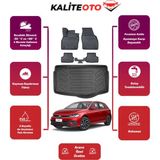 Volkswagen Polo 2025 Model Alt Bagaj Havuzu+4d Araca Özel Havuzlu Paspas Takımıı Prqx - Siyah