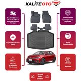 Volkswagen Polo 2025 Model Impression Bagaj Havuzu+4d Araca Özel Havuzlu Paspas Takımıı Prqx - Siyah