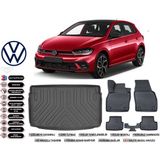 Volkswagen Polo 2025 Model Üst Bagaj Havuzu Araca Özel Siyah Extra Havuzlu Paspas Takımı