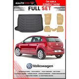 Volkswagen Polo 6r 2009-2017 4d Üst Bagaj ve Pro Serisi Havuzlu Bej Paspas Takımı - Siyah