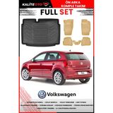Volkswagen Polo 6r 2012 Model 4d Alt Bagaj ve Pro Serisi Havuzlu Paspas Takımı - Siyah