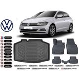 Volkswagen Polo Impression 2020 Model Bagaj Havuzu Araca Özel Siyah Extra Havuzlu Paspas Takımı