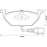 Volkswagen Polo Ön Fren Balatası (2001-2024) 1K0698151d Mga55199 1.4, 1.6, 1.2, 1.0, 1.6 Tdı, 1.2 Tsı, 1.4 Tdı, 1.2 Tdı