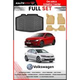 Volkswagen Polo Trendline Paket 2017-2021 4d Bagaj ve Pro Serisi Havuzlu Bej Paspas Takımı - Siyah