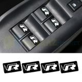 Volkswagen R Logo Direksiyon Jant Vites Torpido Damla Oto Sticker Etiket 4 Adet