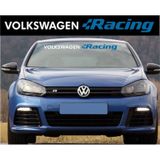 Volkswagen Racing Ön Cam Sticker Yapıştırması araba sticker
