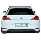 Volkswagen Scirocco (2015-2017) Arka Tampon Eki - Difüzör (plastik)