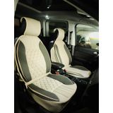 Volkswagen Sharan Lüx Oto Koltuk Minderi Ön Arka 5'li Set ELEGANCE Serisi KOYU BEJ - BEJ