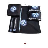 Volkswagen Siyah Penye Servis Kılıfı Kemer Konforu Oto Boyun Yastığı ve Ayna İpi