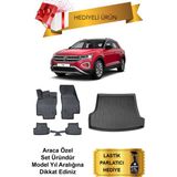 Volkswagen T-Roc 2017 Sonrası Araca Özel 4d Havuzlu Paspas ve Bagaj Havuzu Set (Hediyeli) - Siyah