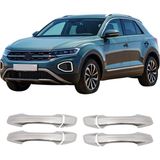 Volkswagen T-Roc Uyumlu 2017 ve Üzeri Krom Kapı Kolu 4 Kapı Paslanmaz Çelik
