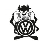 Volkswagen Taz Komik Araba Sticker Yapıştırma