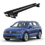Volkswagen Tiguan (2016 Ve Sonrası) Uyumlu Siyah Ara Atkı Port Bagaj Tavan Barı