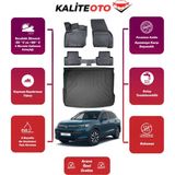 Volkswagen Tiguan 2024 Model Alt Bagaj Havuzu+4d Araca Özel Havuzlu Paspas Takımıı Prqx - Siyah