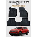Volkswagen Tiguan 2024+ Uyumlu 3D Oto Paspas Premium - Siyah