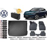 Volkswagen Tiguan 2025 Model Üst Bagaj Havuzu+4d Araca Özel Havuzlu Paspas Takımıı Rice - Siyah