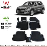 Volkswagen Tiguan Paspas 2007 2015 Arası 3D Havuzlu Wöller Paspas - Siyah