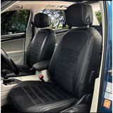 VOLKSWAGEN TIGUAN UYUMLU -ÖZEL DİKİM-Oto Koltuk Kılıfı - 01-Siyah