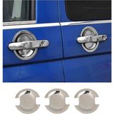 Volkswagen Transporter T6 Uyumlu Krom Kapı Kolu Tası 3 Parça Paslanmaz Çelik